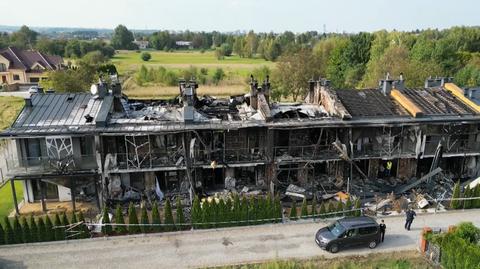 Rzeszów. Pożar szeregówek na jednym z osiedli