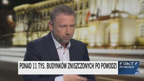 Kierwiński o pomocy rządu dla powodzian: teraz zajmujemy się tym, co krytyczne