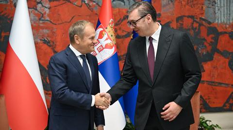 Tusk w Serbii