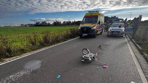 Wypadek w Łebczu