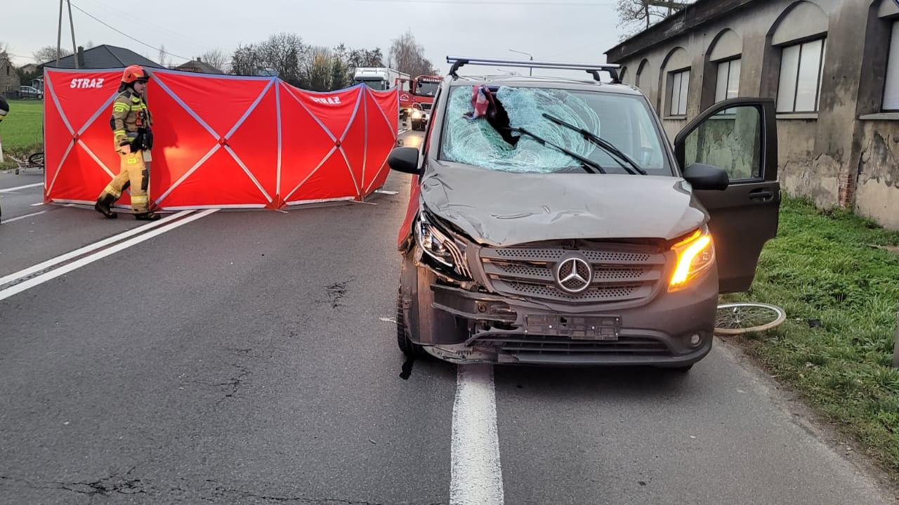 Tragiczny wypadek, nie żyje rowerzystka