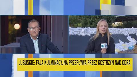 Fala kulminacyjna na Odrze przechodzi przez Kostrzyn nad Odrą