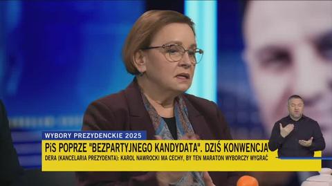 Zalewska: najlepszy kandydat zostanie pokazany o godzinie 1