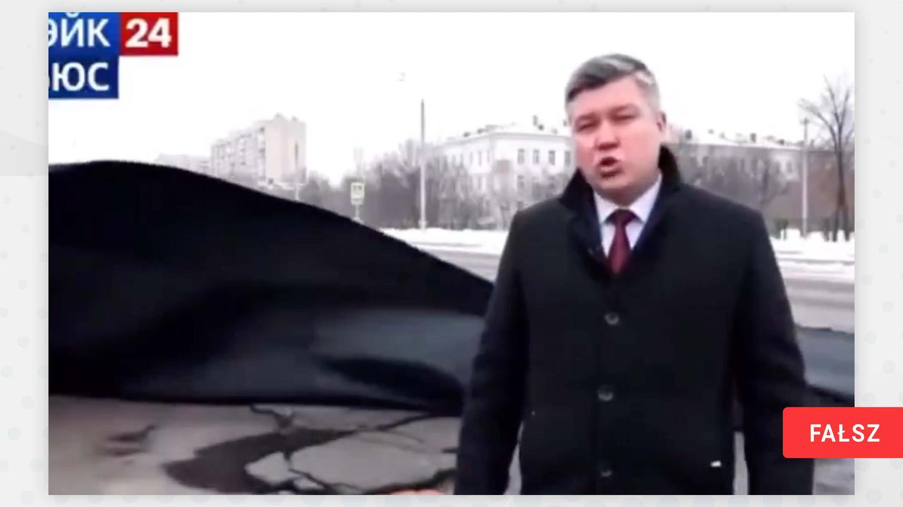 Reporter mówi, asfalt 