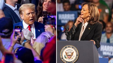 Kamala Harris i Donald Trump zaostrzają retorykę