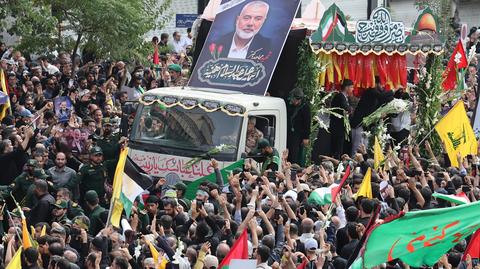 Iran. Uroczystości pogrzebowe przywódcy Hamasu 