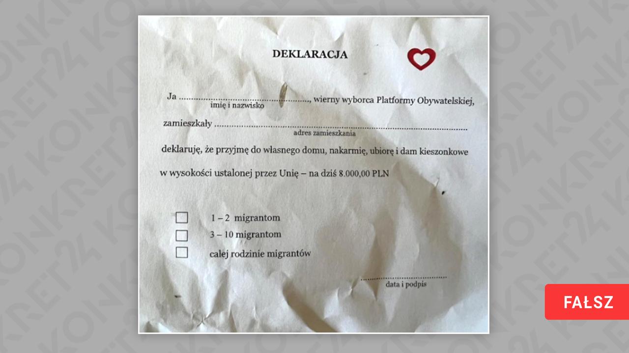 "Przyjmę i nakarmię migranta". PO odcina się od tej akcji