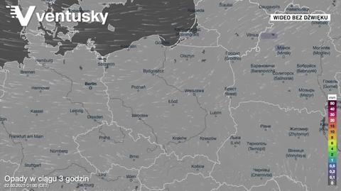 Prognozowane opady w najbliższych dniach