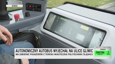 Autonomiczny minibus testowany w Gliwicach