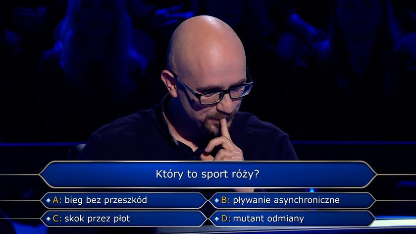 Pytanie w "Milionerach" za 10 tysięcy złotych o sport róży