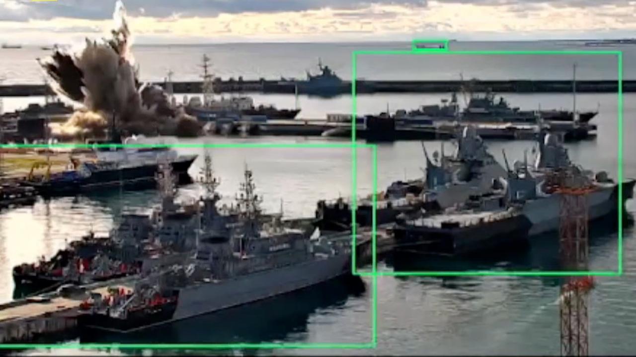 Ukraińcy zorganizowali Rosjanom "morską bawełnę". Pokazują nagranie