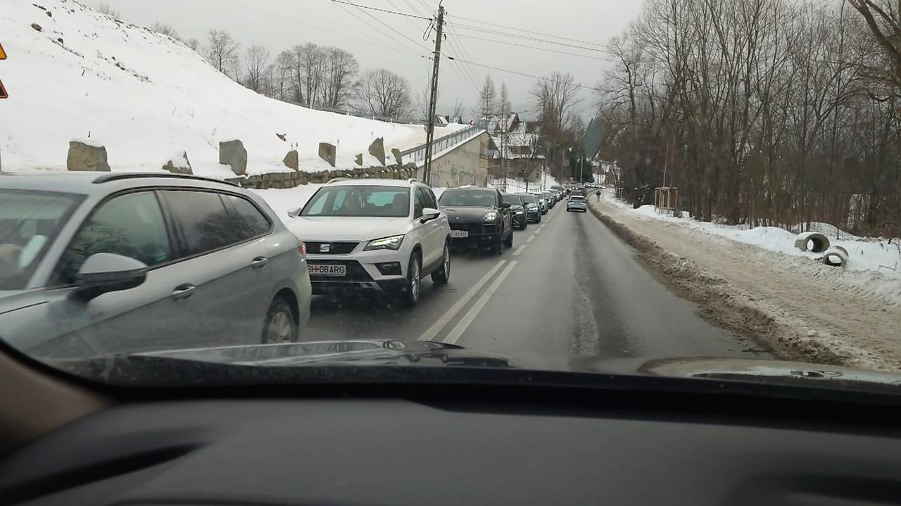 Trzy godziny w korkach na zakopiance