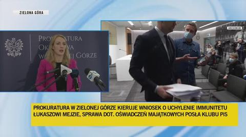 Wniosek o uchylenie immunitetu Łukaszowi Mejzie "został uruchomiony", ale do Marszałka Sejmu jeszcze nie trafił