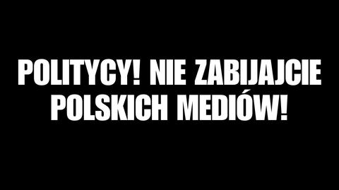 Protest mediów - "Wstajesz i wiesz"