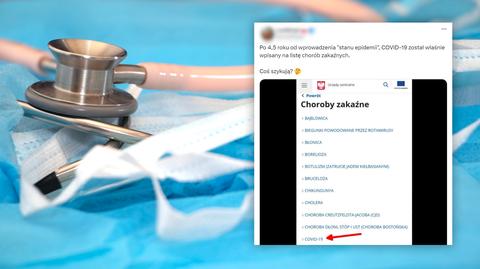 COVID-19 chorobą zakaźną "4,5 roku po ogłoszeniu stanu epidemii"? Nieprawda