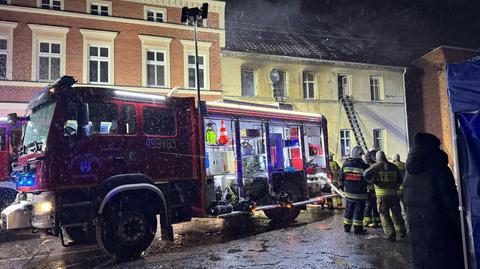 Pożar kamienicy w Sulmierzycach