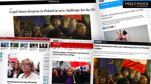 Media zagraniczne komentują sytuację w polskim sądownictwie 
