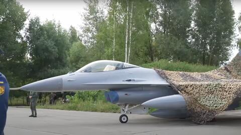 F-16 na ukraińskim niebie. Zełenski pokazał nagranie 