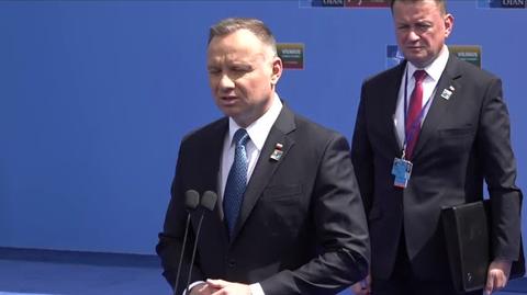 Duda: wyrażam satysfakcję, że sprawa akcesji Szwecji do NATO idzie w dobrym kierunku