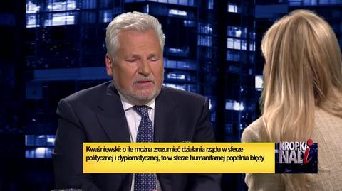 Kwaśniewski: trzeba się zastanowić w co gra Łukaszenka