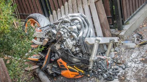Śmiertelny wypadek, motocykl zderzył się z traktorem