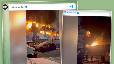 Do pożaru doszło w północnej części Moskwy 