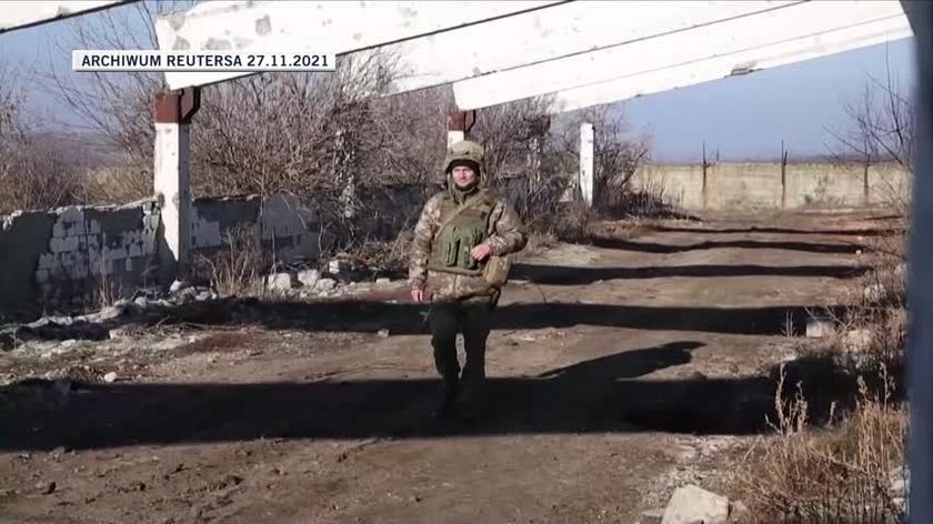 Ukrainian soldiers on the front lines in Donbas 