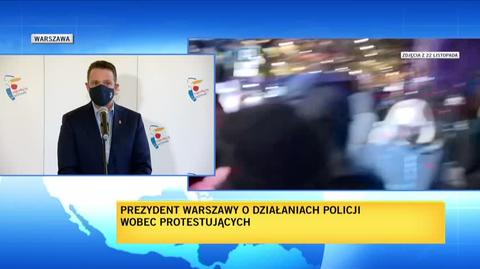 Trzaskowski: zastanowię się nad zawieszeniem wspierania finansowego policji