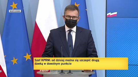 Kuczmierowski: będzie można na drugą dawkę zapisać się w dowolnym miejscu, od dzisiaj można to zrobić w całej Polsce