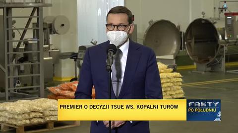 Morawiecki o decyzji TSUE w sprawie kopalni Turów: nie można narażać bezpieczeństwa Polaków