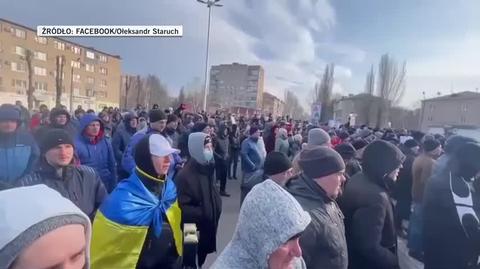 Protest w Melitopolu 