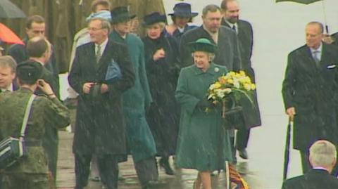 Wspomnienie wizyty Elżbiety II w Polsce