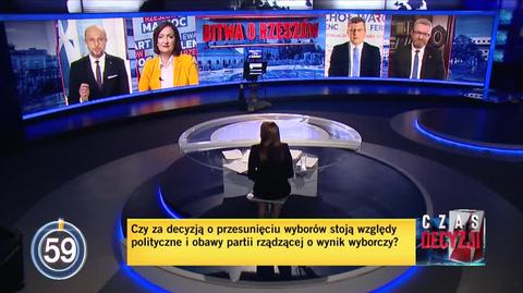 Debata kandydatów: Konrad Fijołek odpowiada na pytanie o powód przesunięcia wyborów prezydenckich