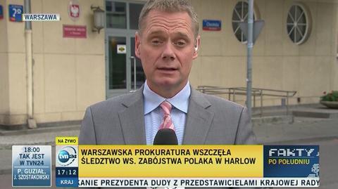 Warszawska prokuratura wszczęła śledztwo ws. zabójstwa Polaka w Harlow