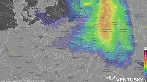 Prognozowane opady w ciągu kolejnych dni