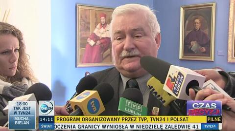 Lech Wałęsa: Moim zdaniem pani Kopacz lepiej wypadnie