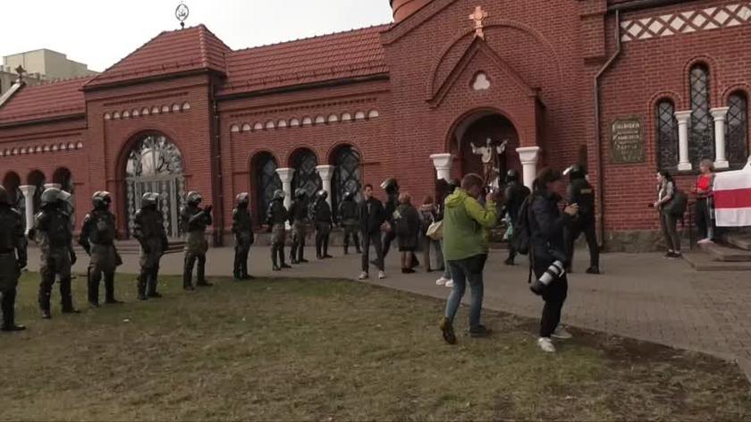 Moment zatrzymania Andrzeja Zauchy przez białoruską milicję