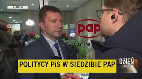 Schreiber: politycy PiS są w gmachu PAP, by bronić ładu konstytucyjnego w Polsce
