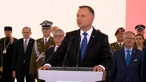 Całe przemówienie prezydenta Andrzeja Dudy na placu Piłsudskiego