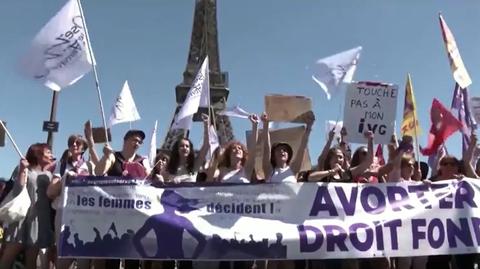 Protest we Francji za prawem do aborcji