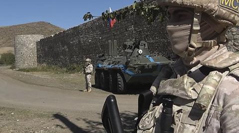 Wojsko rosyjskie na posterunkach w Górskim Karabachu