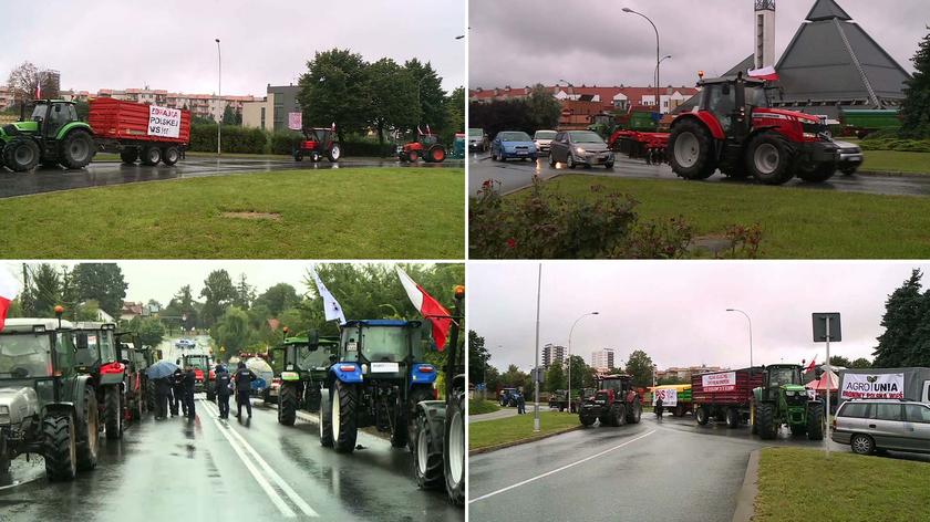 Protest rolników i blokady dróg. Relacja Konrada Borusiewicza 