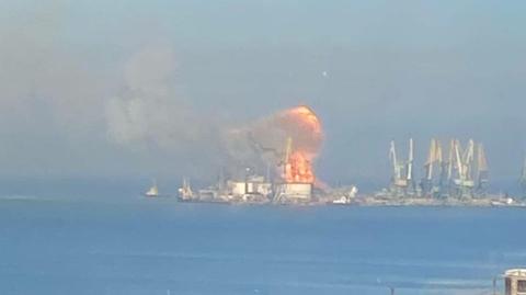 Ukraińska marynarka wojenna poinformowała o zniszczeniu rosyjskiego okrętu desantowego