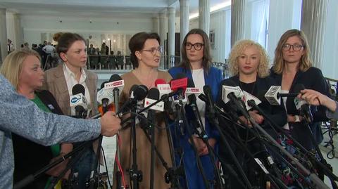 Okła-Drewnowicz przekazała, że osoby zaproszone przez KO nie zostały wpuszczone do Sejmu
