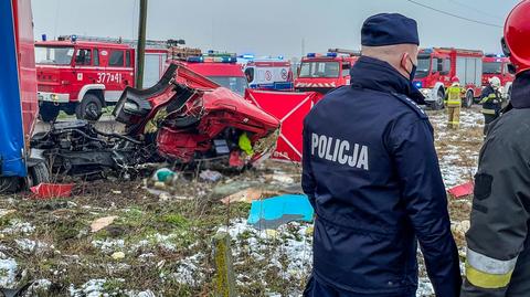 Wypadek na przejeździe kolejowym w Chociszewie 
