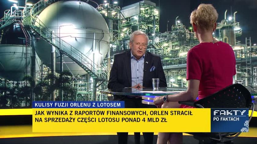 Steinhoff o fuzji Orlenu z Lotosem: jak Putin przez Gazprom wykupił wszystkie media, tak Orlen połączony z Ruchem, gazetami miał pełnić taką rolę
