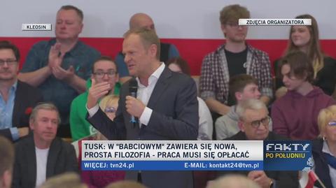 Asystent posła Łukasza Mejzy w PKO BP. Donald Tusk komentuje (wypowiedź z 20 kwietnia 2023)