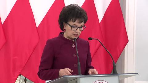 Elżbieta Witek o sporze kompetencyjnym między Sejmem a Sądem Najwyższym
