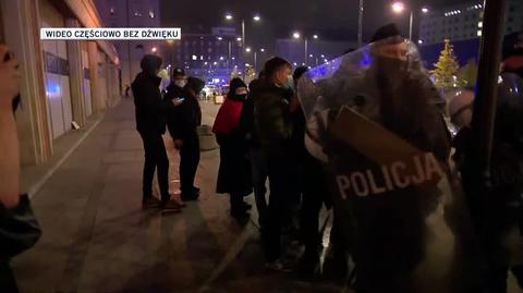Działania policji podczas protestu na placu Powstańców Warszawy