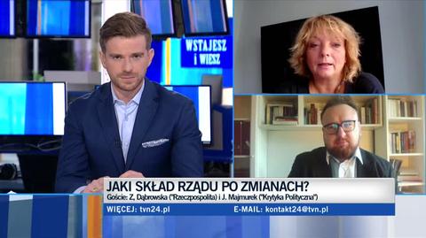Zuzanna Dąbrowska o doniesieniach "DGP" na temat rekonstrukcji rządu i stanowiska dla Michała Wosia